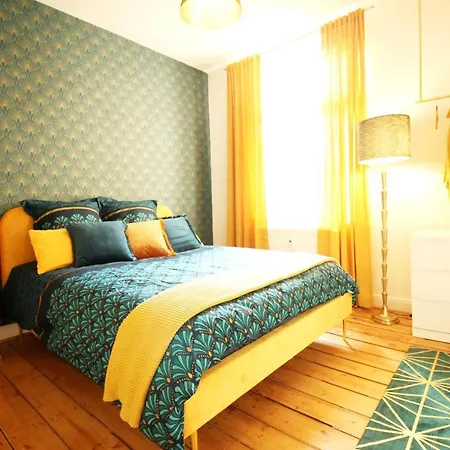 Zentrales Newyork-designapartment Mit 2 Betten Nahe Messe L Flughafen דירה דיסבורג